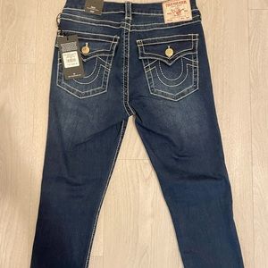 Dark wash true religion skinny jeans. Brand new